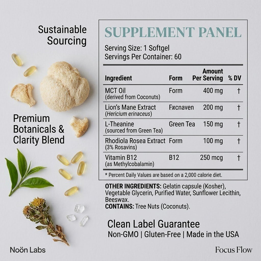 Noön Labs Focus Flow softgel